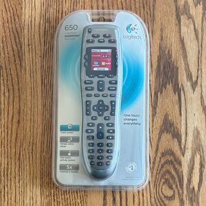 Logitech Harmony 650 Remote in Black and Gray